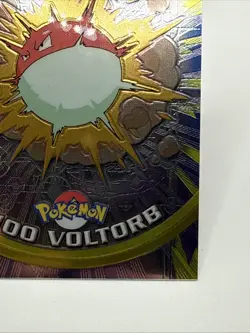 2000 Voltorb #100 Pokemon Topps Chrome TV Animation Series 2 - Image 5