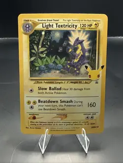 Pokemon TCG Light Toxtricity SWSH137 Celebrations Black Star Promo B - Image 2