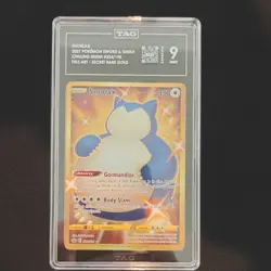 Pokemon Snorlax 224/198 Chilling Reign Secret Rare Gold Full Art Holo TAG 9 - Image 1