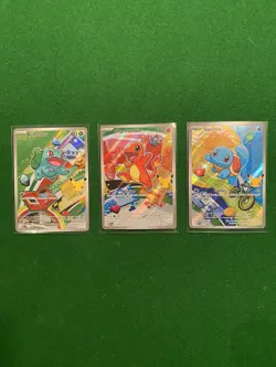 Pokemon First Partner Illustration Rare 30th Anniversary Set Of 3 Cards - Image 1