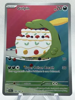 Gulpin 154/142 Stellar Crown Illustration Rare Pokemon TCG NM - Image 1