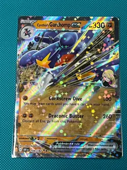 Pokemon Cynthia's Garchomp ex SV10: Destined Rivals 104/182 NM - Image 1