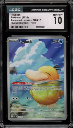 Pokemon Psyduck Ascended Heroes Illustration Rare #226 CGC 10 Gem Mint - Image 1