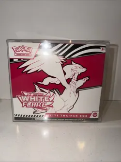 Pokemon White Flare ETB Sealed And In A Plastic Case - Image 1