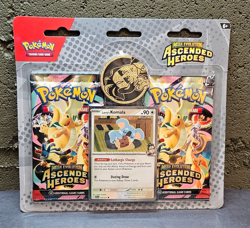 Pokemon TCG Mega Evolution Ascended Heroes Blister 2-Pack w Komala Promo & Coin - Image 1
