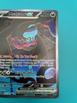 2024 Pokemon TCG 091/064 Munkidori ex Shrouded Fable Full Art Holo SIR - Image 5