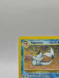 Vaporeon Pokemon TCG Jungle 12/64 Holo Rare Vintage LP - Image 2