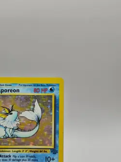 Vaporeon Pokemon TCG Jungle 12/64 Holo Rare Vintage LP - Image 3