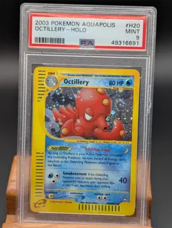 2003 Pokemon Aquapolis Octillery Holo #H20 PSA Mint 9 - Image 1