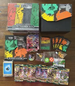 OPENED BOX Sword & Shield Evolving Skies Pokemon Center Elite Trainer Box ETB - Image 1