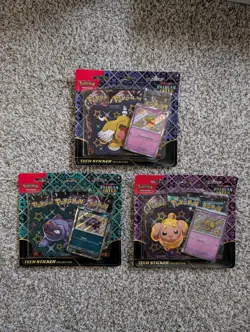 Pokemon TCG Scarlet & Violet Paldean Fates Tech Sticker Collection Set. - Image 1