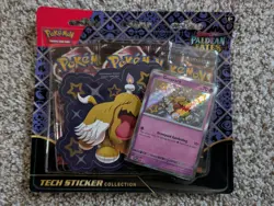 Pokemon TCG Scarlet & Violet Paldean Fates Tech Sticker Collection Set. - Image 3