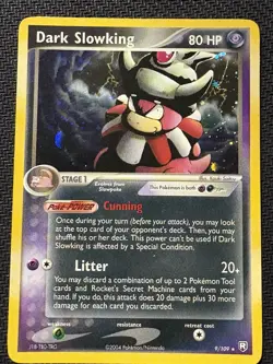 Pokemon TCG Dark Slowking Ex Team Rocket Returns 9/109 Holo Rare 2004 Vintage - Image 1