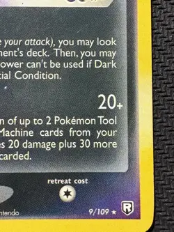 Pokemon TCG Dark Slowking Ex Team Rocket Returns 9/109 Holo Rare 2004 Vintage - Image 4