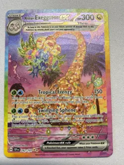 Pokemon Alolan Exeggutor ex Special Illustration Rare 242/191 SV08 Holo 300 HP - Image 1