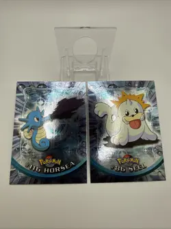 Topps Pokemon #116 Horsea & Seel 2000 TV Animation Edition Series - Image 1