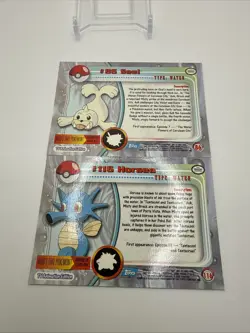 Topps Pokemon #116 Horsea & Seel 2000 TV Animation Edition Series - Image 5