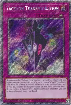 Yugioh! Tachyon Transmigration - RA04-EN220 - Platinum Secret Rare - 1st Edition - Image 1