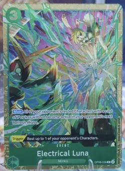 Electrical Luna One Piece TCG OP08-036 Best Selection Vol. 5 English Alt Promo - Image 1