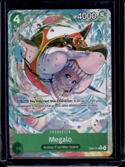 2026 One Piece Megalo The Azure Sea's Seven Rare Alternate Art #EB04-018 - Image 1