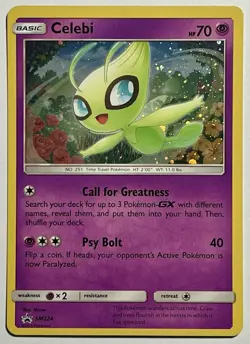 Celebi SM224 (NM) Cosmos Holo Sun & Moon: Black Star Promo 2019 Pokemon Card - Image 1