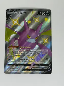 CROBAT V SWSH098 Black Star Promo Ultra Rare Full Art Holo Pokemon Card ✨ - Image 1
