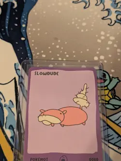 Dysfunctional Passholders Pokenots 151 Slowdude 0080 Slowbro Pokemon Card NM - Image 2