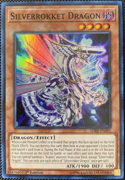Silverrokket Dragon SDRR-EN001 Rokket Revolt 1st Edition - Yugioh Card - Image 1