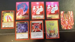 MetaZoo NF Mothman Lot x8 Cards - 1st Ed. Holos + Topps + Pin Club - Image 1