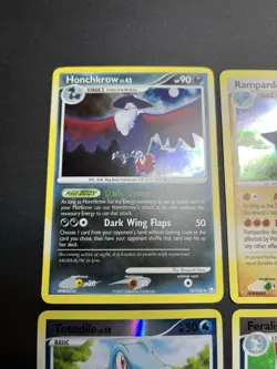 Pokemon TCG 2007 4 Card Lot Mysterious Treasures Holo Rare Rampardos Feraligatr - Image 2