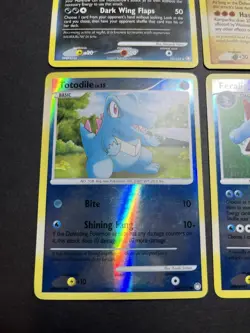 Pokemon TCG 2007 4 Card Lot Mysterious Treasures Holo Rare Rampardos Feraligatr - Image 4