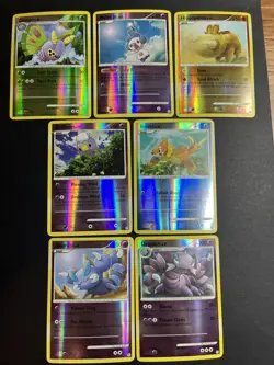 Pokemon TCG Diamond Pearl 7 Card Lot Holo Dustox Buizel Mime Jr Drapion Vintage - Image 1