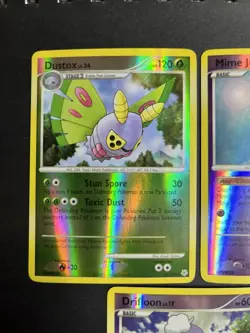 Pokemon TCG Diamond Pearl 7 Card Lot Holo Dustox Buizel Mime Jr Drapion Vintage - Image 2