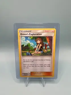 Pokemon TCG SM Unbroken Bonds 175/214 Green's Exploration Trainer Card - Image 1