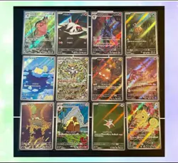 Pokemon Card Japanese Surging Sparks sv8 12 cards AR complete Set Mint Holo - Image 1