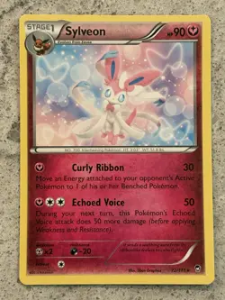 Pokemon Sylveon Pink Card 72/111 XY - Furious Fists Rare Regular - Image 1