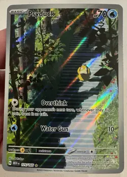 Pokemon TCG Psyduck Illustration Rare Holo Card 175/165 SV Scarlet & Violet 151 - Image 1