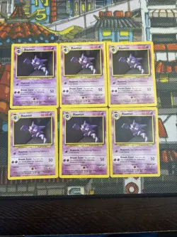 *MP Pokemon TCG Haunter Base Set Unlimited Uncommon Card 29/102 (x6) 💎🔥 - Image 1