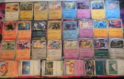 Pokemon Card Lot Bulk Holo Rev Holo Rare Mixed Sets Binder Scarlet Violet Era Ex - Image 1