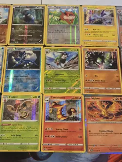 Pokemon Card Lot Bulk Mixed Era Holo Rare Rever Holo Old Eeevee Pikachu Snorlax - Image 3