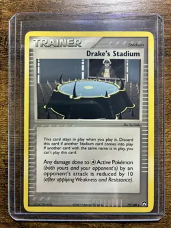 Drake's Stadium 72/108 Uncommon EX Power Keepers Pokemon Card - Image 1