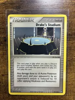 Drake's Stadium 72/108 Uncommon EX Power Keepers Pokemon Card - Image 2