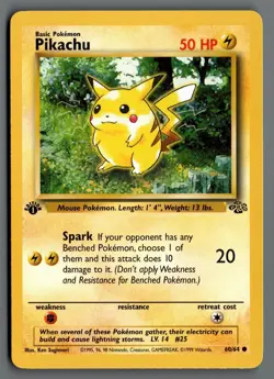 Pikachu 60/64 Jungle 1st Edition Pokemon Card - Image 1