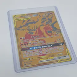 2021 TAG TEAM Reshiram & Charizard GX GOLD CARD BLACK STAR PROMO SM247 - Image 4