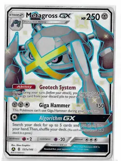 Metagross GX - 157a/145 - Pokemon Sun & Moon Promo Alternate Ultra Rare Card NM - Image 1
