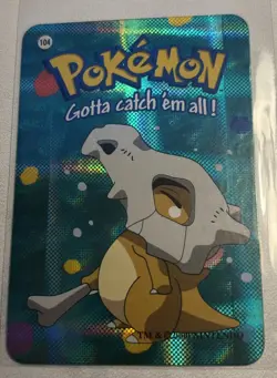 Cubone #104 2000 Pokemon Vending Prism Holo Sticker Card - Image 1