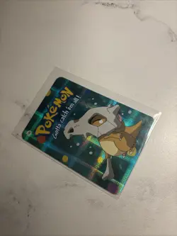 Cubone #104 2000 Pokemon Vending Prism Holo Sticker Card - Image 2