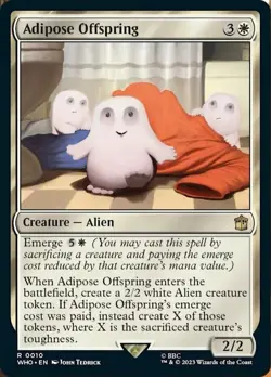 Adipose Offspring NM Doctor Who MTG Magic The Gathering White English Card - Image 1