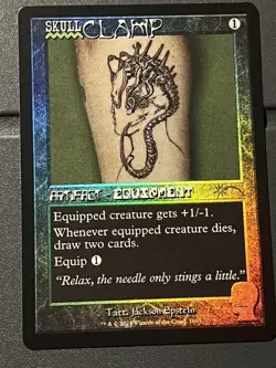 Mtg Secret Lair Brain Dead— Skullclamp FOIL— NM - Image 1