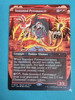 Mtg Secret Lair Prize — Seasoned Pyromancer —NM - Image 1
